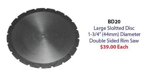 BD20 Diamond Disc - Large Slotted Rim Saw