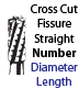 Surgical Cross Cut Straight