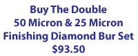 Buy Double Finishing Diamond Bur Set Button