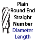 Plain Round End Straight Carbide Header