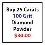 25 Carats 100 Grit Powder