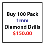 Buy 100 pieces 1mm Small Diamond Drills