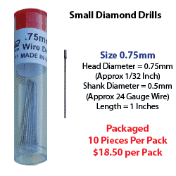 0.75mm Small Diamond Drill Package