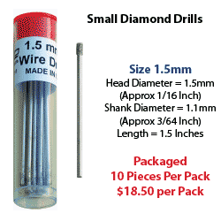 1.5mm Small Diamond Drill Package