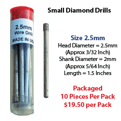 2.5mm Small Diamond Drill Package