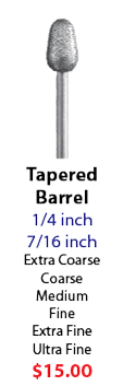 Tapered Barrel Diamond Bur